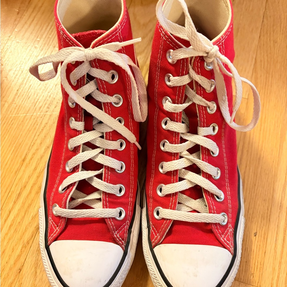 Red High-Top Converse